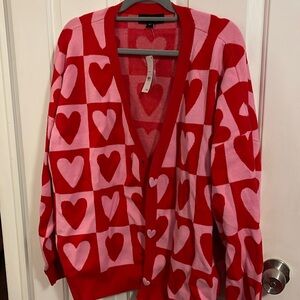 Target Valentines Heart Cardigan